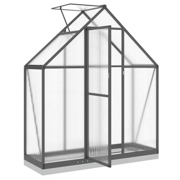 Gewächshaus anthrazit B/H/L: ca. 58x202x169 cm