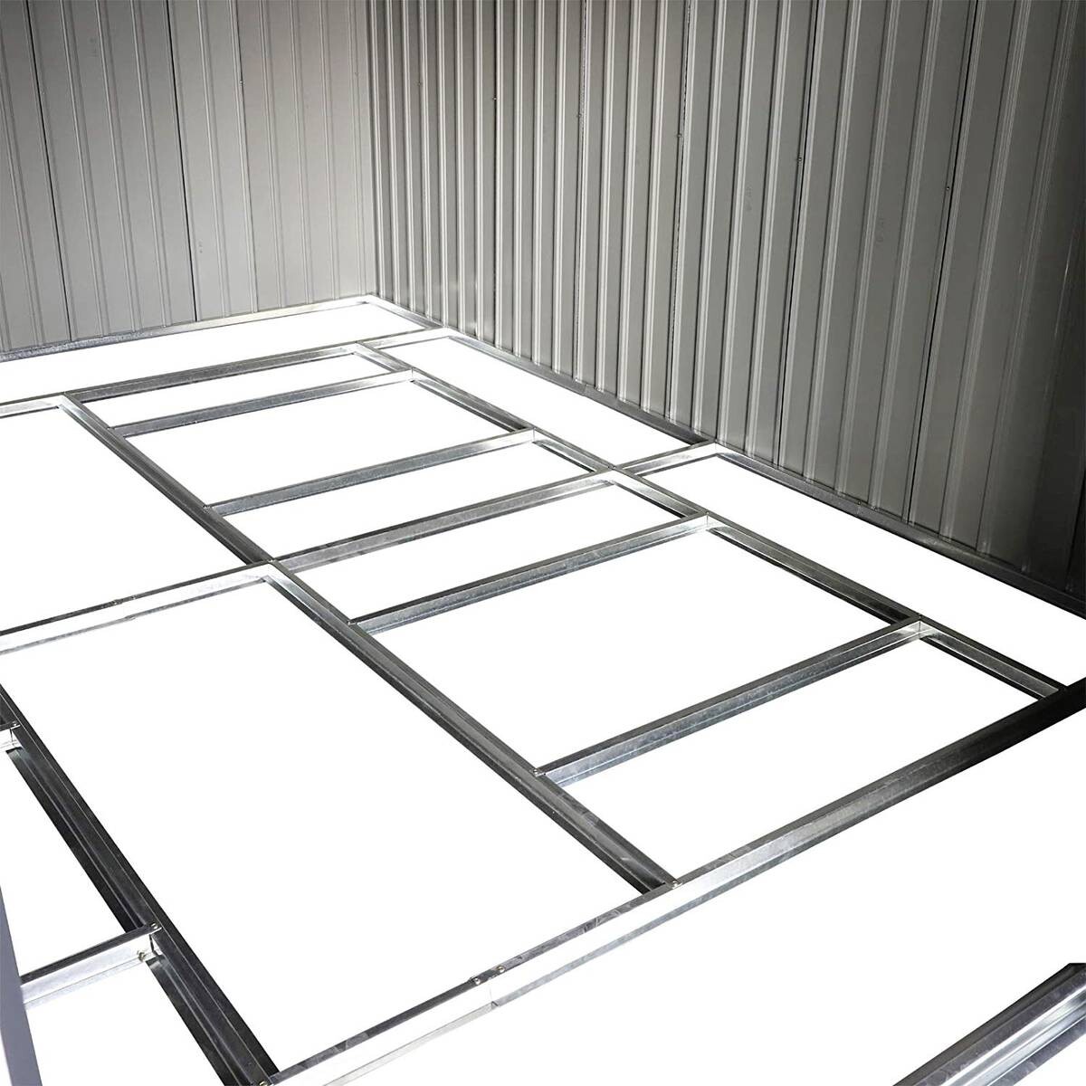 Outsunny Gartenschrank grau Stahl B/H/T: ca. 340x200x382 cm