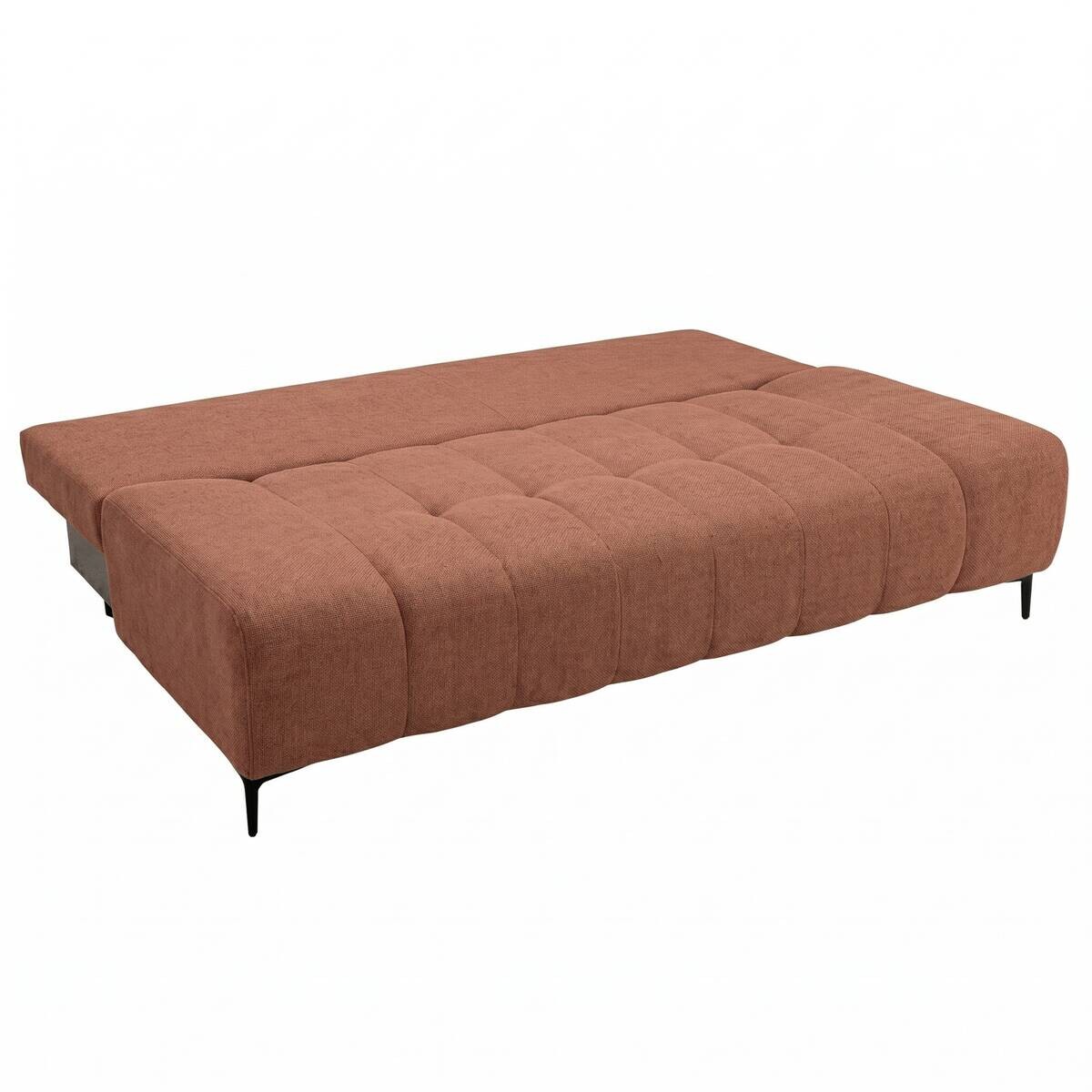 Schlafsofa terracotta Webstoff B/H/T: ca. 195x88x95 cm