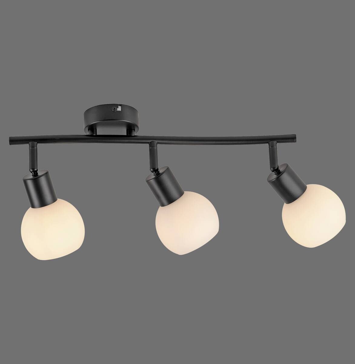 Just Light Spot 3flg. Loki schwarz B/H/L: ca. 26x20x56 cm E14 3 Brennstellen