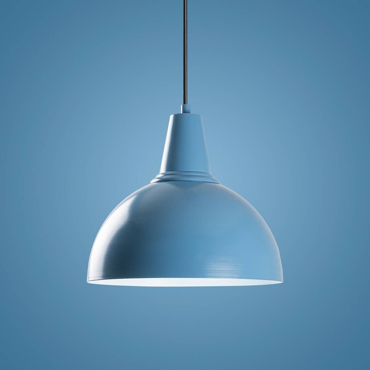 Opviq Pendelleuchte blau B/H/T: ca. 30x121x30 cm E27 1 Brennstellen
