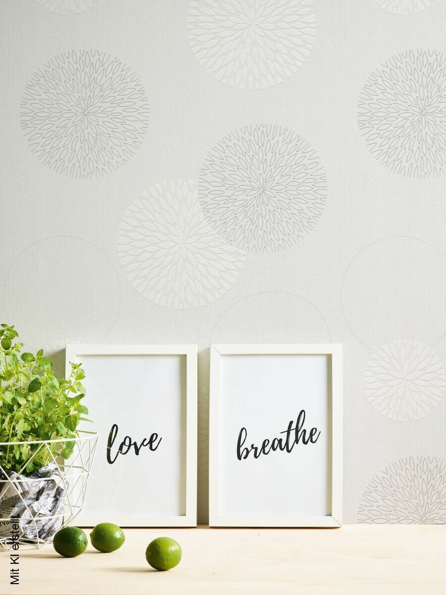 A.S.Creation Vliestapete Black & White Punkte creme B/L: ca. 53x1005 cm