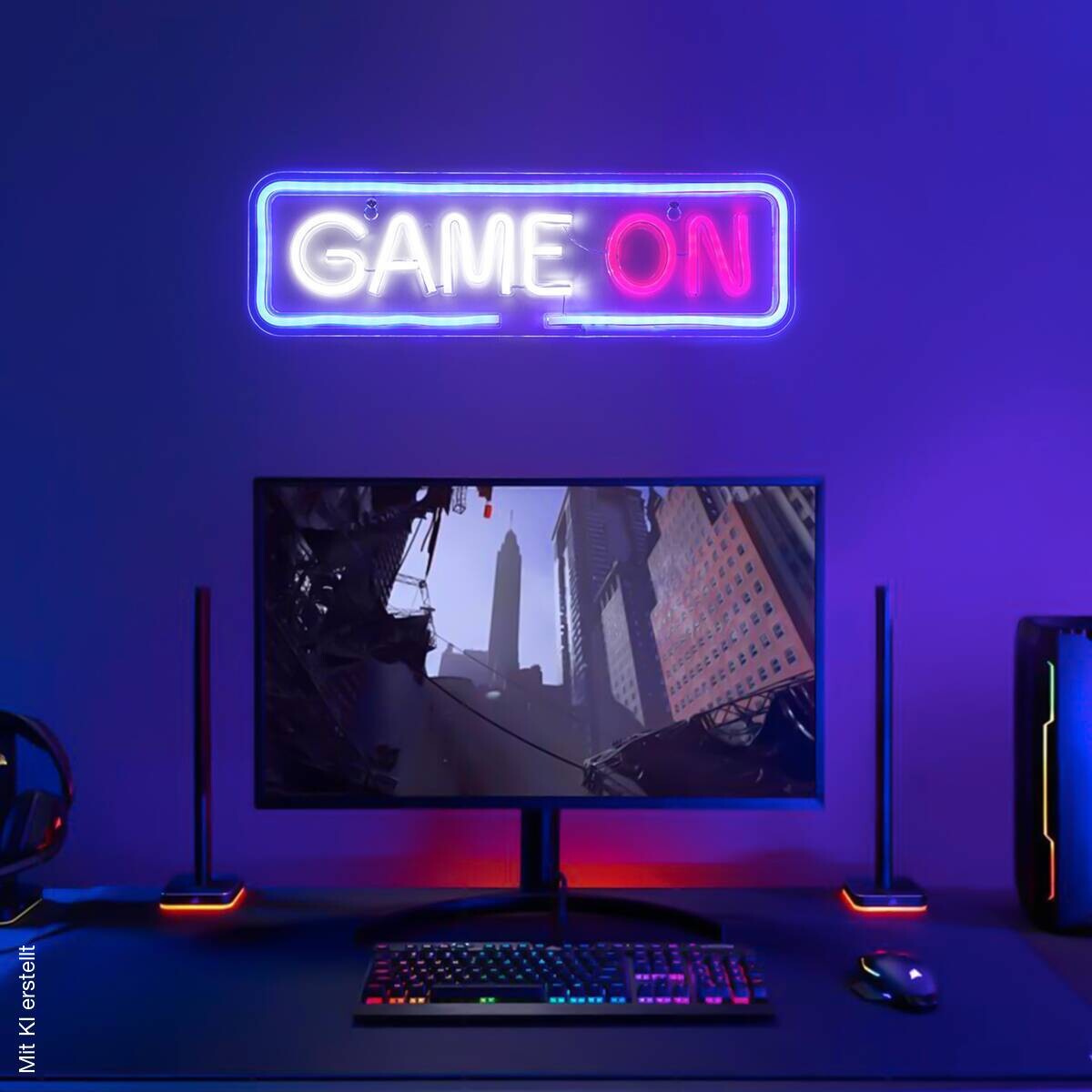 Nolo LED-Wandleuchte Game On Acryl B/H/T: ca. 40x12x1,6 cm