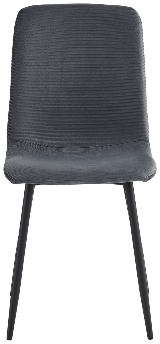 Stuhl Leipzig, 4er-Set anthrazit Microfaser B/H/T: ca. 44x92x54 cm