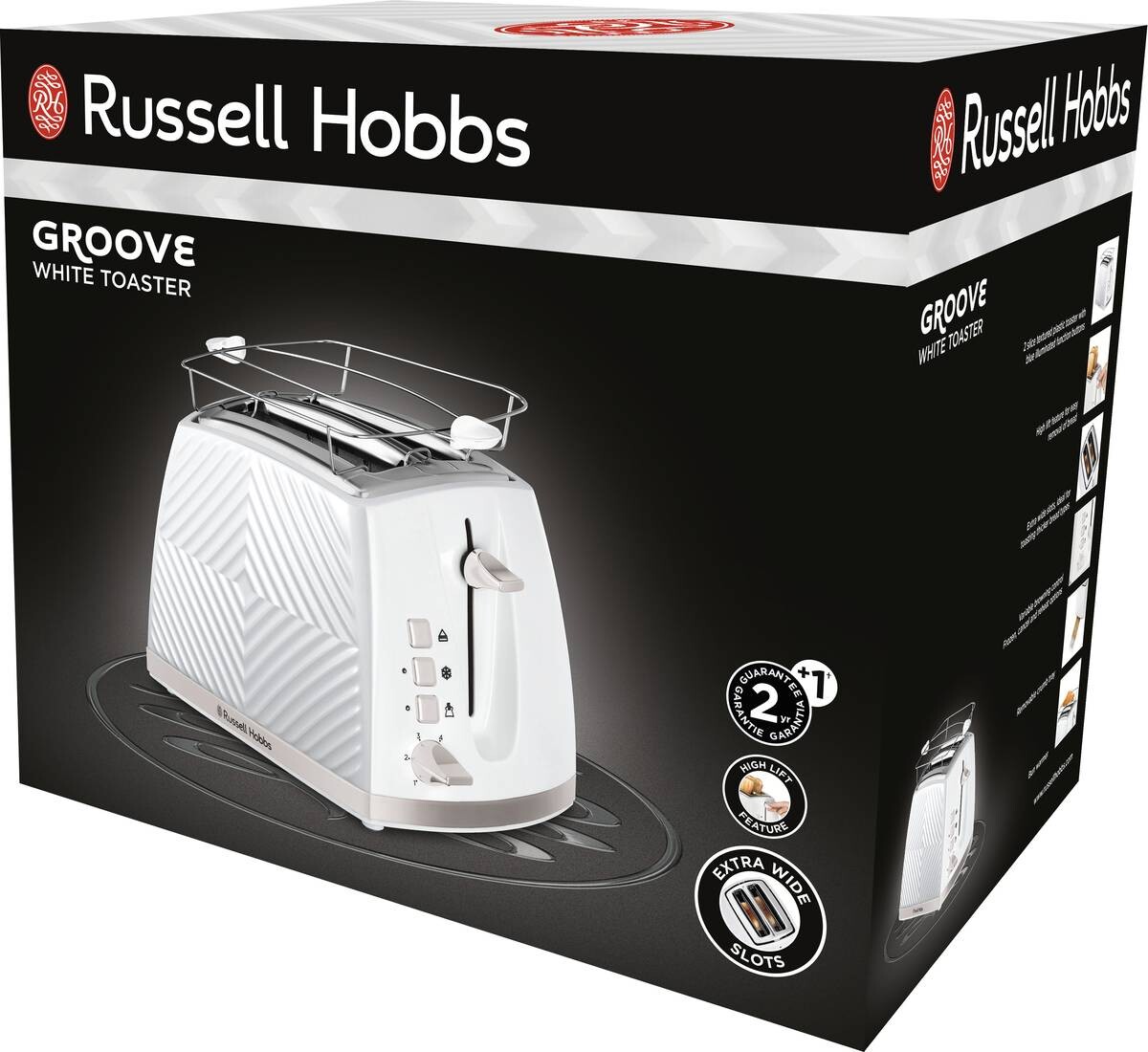 Russell Hobbs Toaster 26391-56 weiß Edelstahl Edelstahl B/H/T: ca. 37x22x18 cm