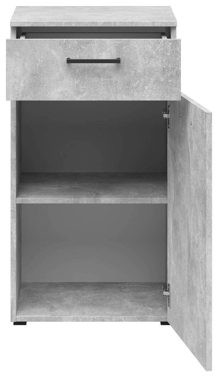 Kommode Multi-Stauraum Typ 13 Beton Optik B/H/T: ca. 45x83x40 cm