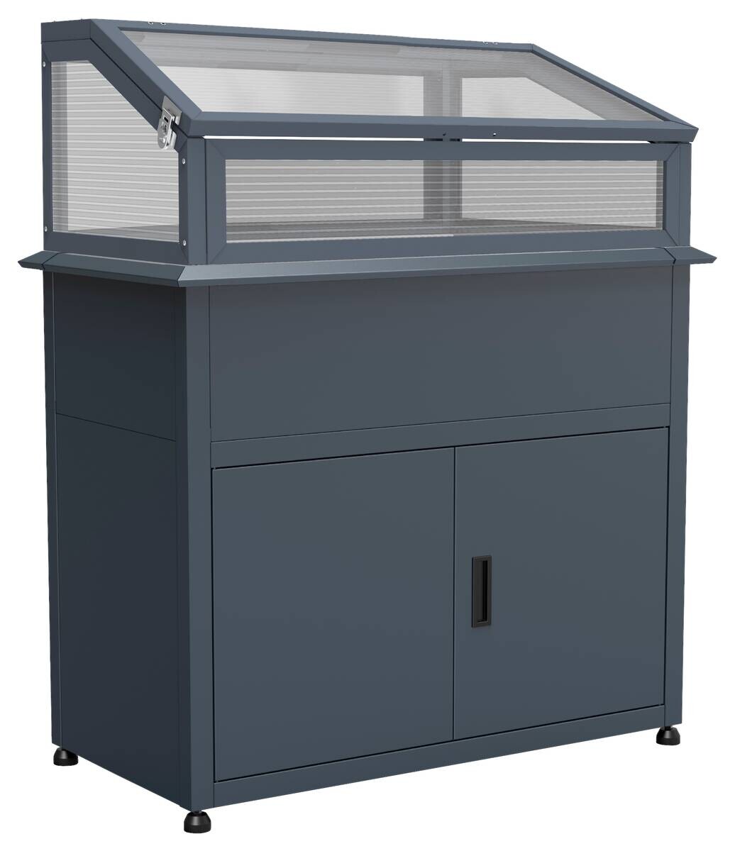 Westmann Hochbeet Plexa anthrazit Stahl B/H/L: ca. 100x120x50 cm