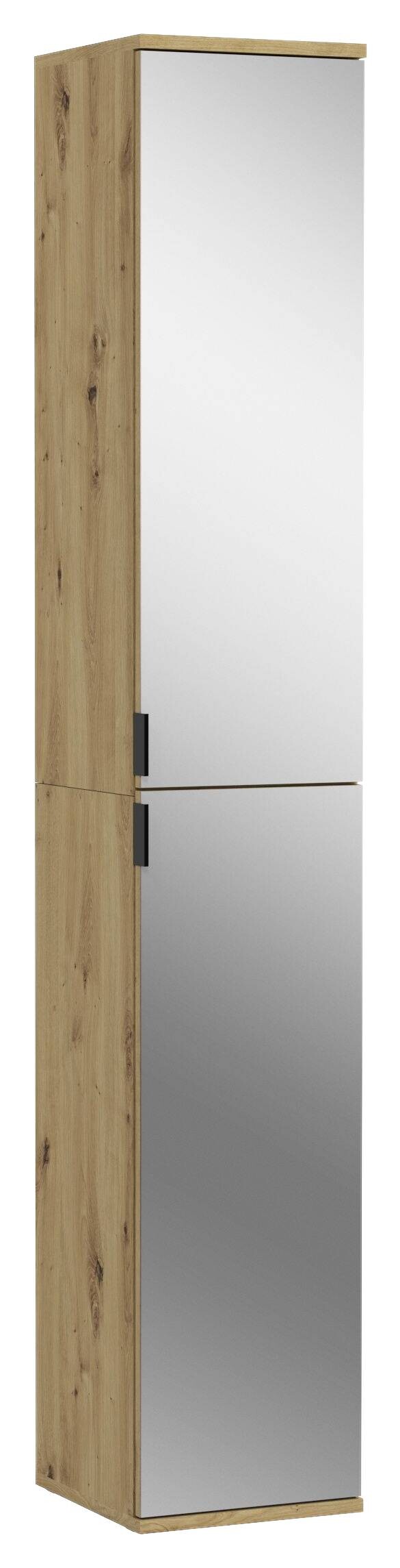 Spiegelschrank PROJEKT Eiche Artisan Nachbildung Spiegel Spanplatte B/H/T: ca. 30x193x34 cm