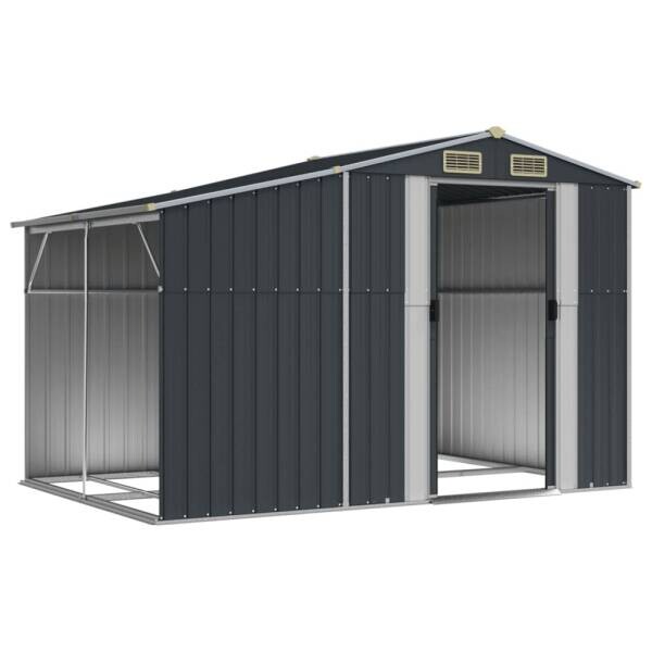 vidaXL Gartenhaus anthrazit B/H/T: ca. 277x179x192,5 cm