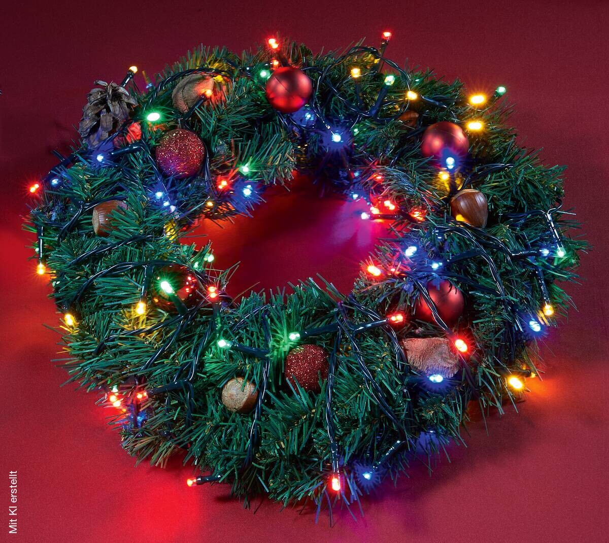 LED-Lichterkette multicolor Kunststoff L: ca. 300 cm