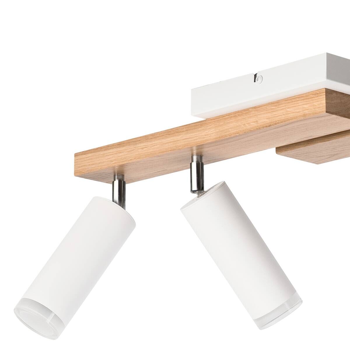 Lamkur Deckenleuchte weiß Holz B/H/L: ca. 20x23,5x84 cm 5 Brennstellen