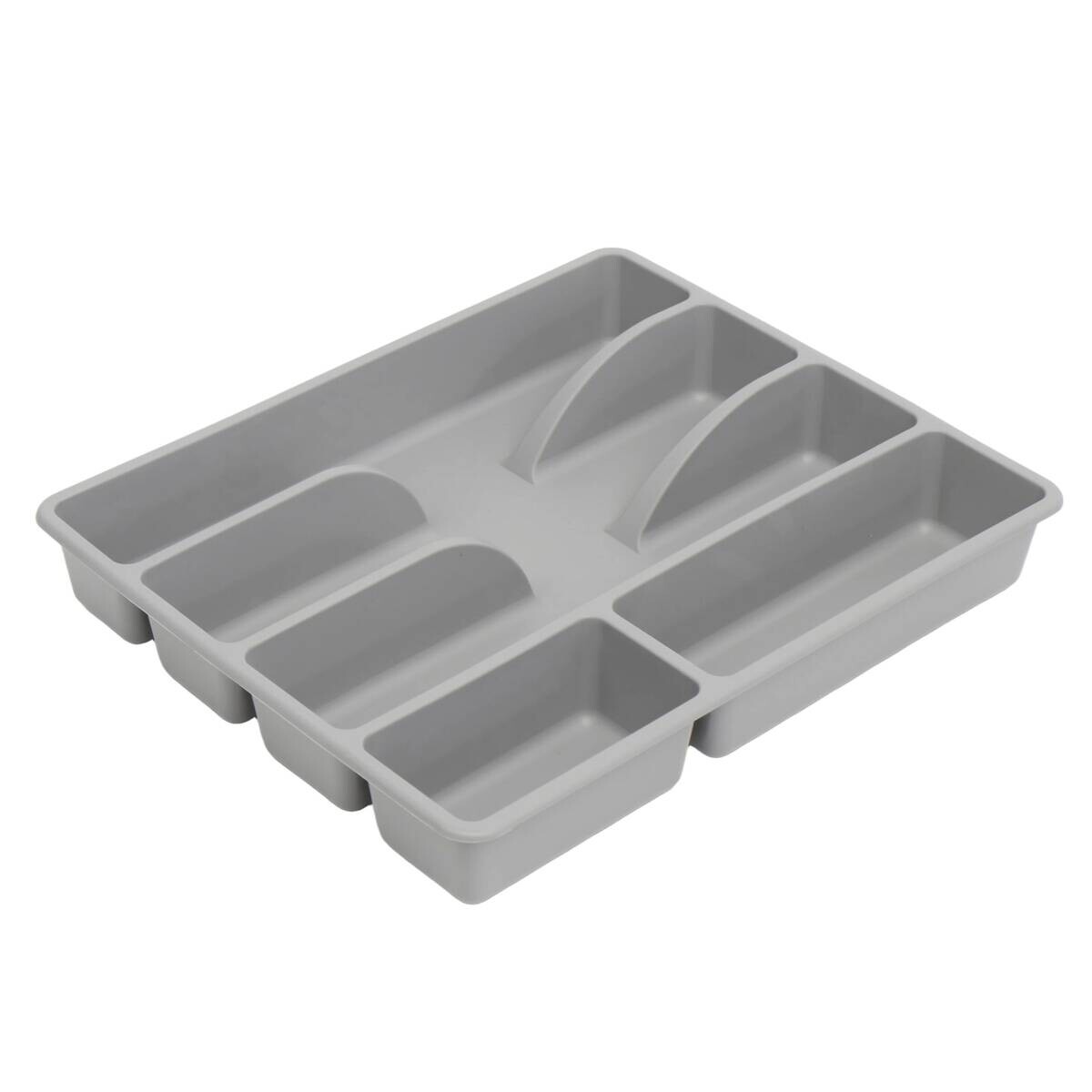 Besteckkasten grau B/H/L: ca. 26x4x31 cm